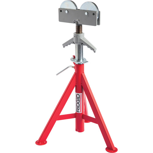 Support de tuyau pour rouleau baiss&eacute; no RJ-98, 59-104 cm R&eacute;glage de la hauteur, 12" Capacit&eacute; max. de tuyau, 1000 lb Capacit&eacute; de charge max. Ontario Safety Products