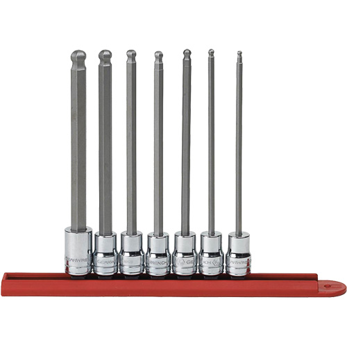 SAE Long Ball End Bit Socket Set, Hex, 3/8" Drive, 7 Pcs Ontario Safety Products