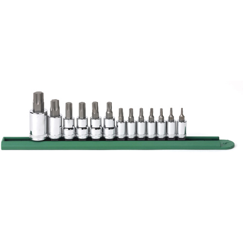 Bit Socket Set, Torx&reg;, 1/2"/1/4"/3/8" Drive, 13 Pcs Ontario Safety Products