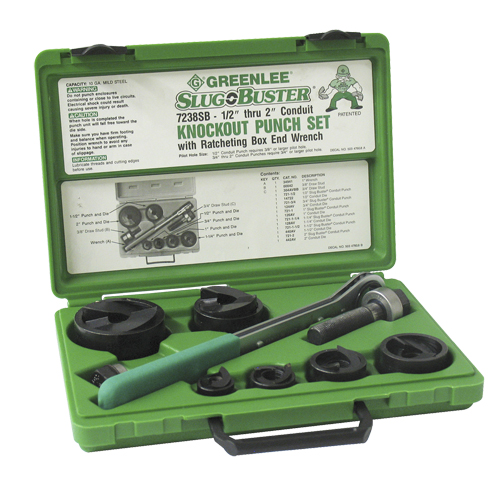 Knockout Kit with Ratchet and SlugBuster&reg; Punches Ontario Safety Products