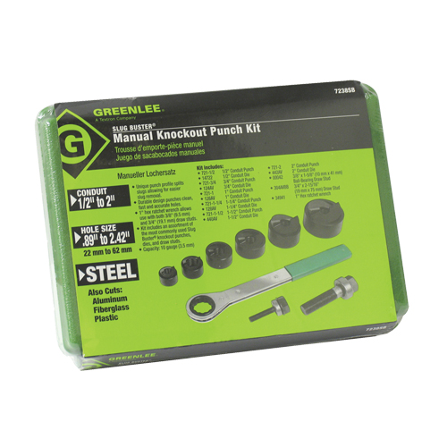 Knockout Kit with Ratchet and SlugBuster&reg; Punches Ontario Safety Products