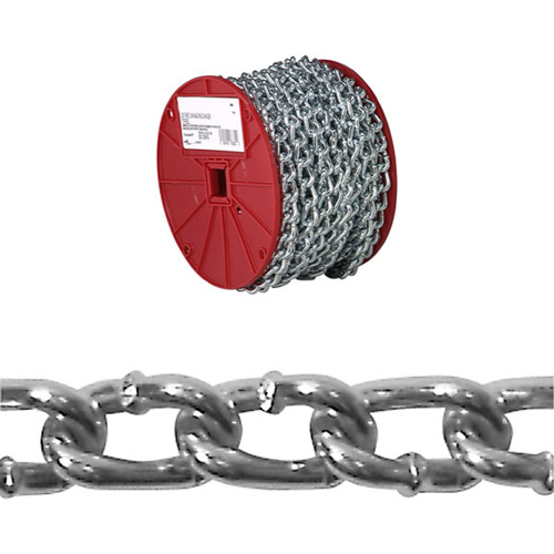 Chaîne torsad&eacute;e, Acier &agrave; faible teneur en carbone, #2 x 125' (38,1 m) l, Charge d'utilisation 310 lb (0,155 tonne) Ontario Safety Products