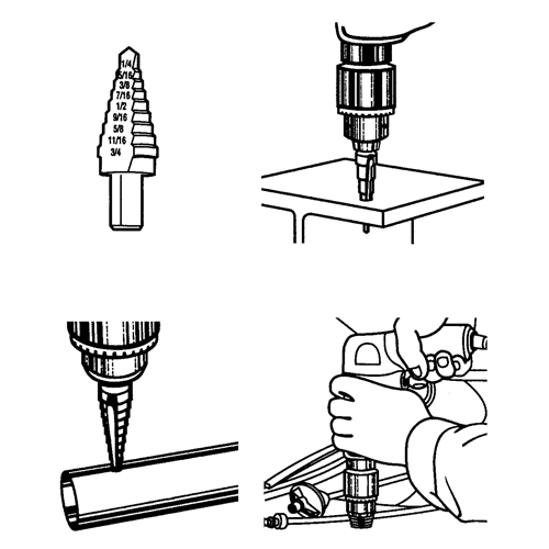 Step Drills, 1/32" Increments Ontario Safety Products