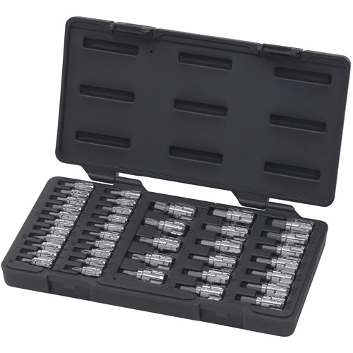 Pass-Thru SAE/Metric Bit Socket Set, Hex/Phillips/Slot/Torx&reg;, 1/4"/3/8" Drive, 39 Pcs Ontario Safety Products
