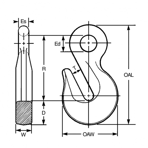 Cam-Alloy&reg; Eye Grab Hook Ontario Safety Products