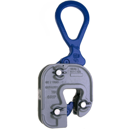 GX Structural Short Leg Plate Clamp, 4000 lbs. (2 tons), 1/16" - 7/8" Jaw Opening Ontario Safety Products