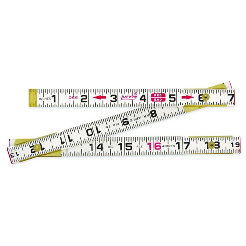 R&egrave;gle Red End, 2 m lo, Bois, Graduations de 1 mm Ontario Safety Products