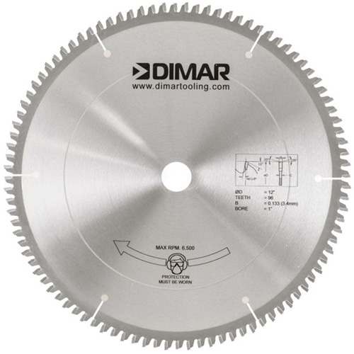 Lame de scie pour coupe de m&eacute;lamine, 12", 96 dents, Pour Bois Ontario Safety Products