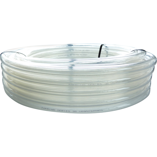 Tubing, Air/Water, 0.5" OD x 100" L, PVC, Clear, 55 PSI @ 20°C Ontario Safety Products