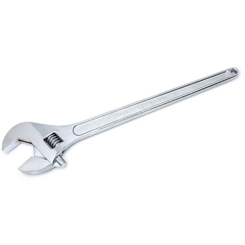 Adjustable Tapered Handle Wrench - Carded, 24" L, 2-7/16"/62 mm Max Width, Chrome/Polished Ontario Safety Products