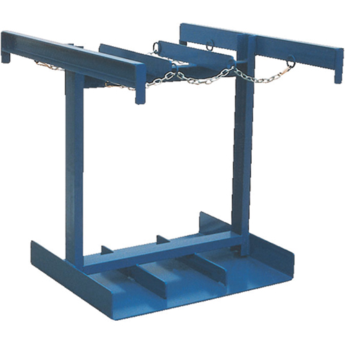 Chariot pour bouteilles, Roues Caoutchouc, Base de 35" la x 38" lo, 500 lb Ontario Safety Products