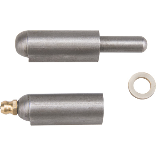 Weld-On Hinge, 0.512" Dia. x 3.15" L, Mild Steel w/Fixed Steel Pin Ontario Safety Products