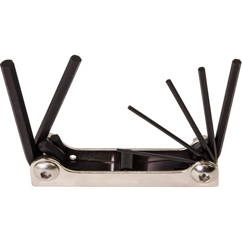 Folding Hex Key Set, 7 Pcs., Metric Ontario Safety Products