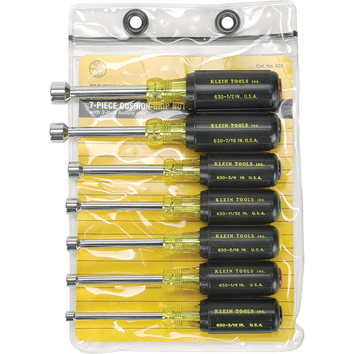 Cushion-Grip Nut Driver Set with 3" Shafts, 7, Non Magnetic, Imperial Ontario Safety Products