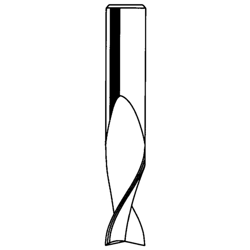 Up Spiral Router Bit, 1/8" Dia., 1/2" Carbide Height, 2" L, 1/4" Shank Ontario Safety Products