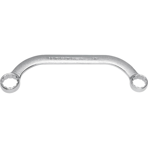 Box End Wrench, 12 Point, 5/8"/9/16", 15° Offset, Plain Finish Ontario Safety Products