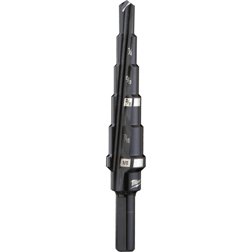 Foret &eacute;tag&eacute; no 2, 3/16" - 1/2", Incr&eacute;ments de 1/16", Acier rapide Ontario Safety Products