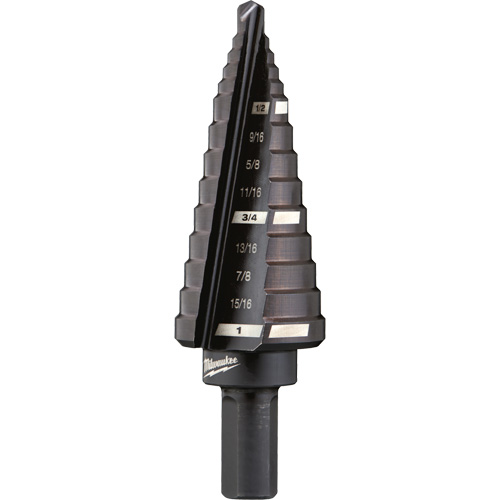 Foret &eacute;tag&eacute; no 8, 1/2" - 1", Incr&eacute;ments de 1/16", Acier rapide Ontario Safety Products