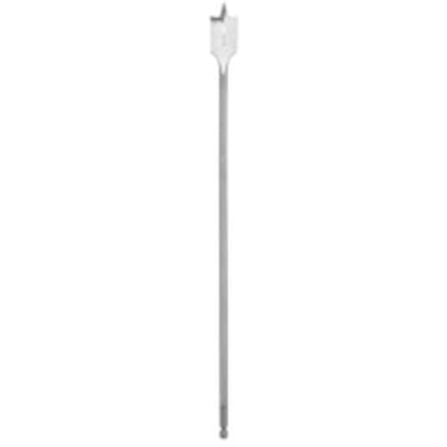 Flat Boring Bit, 3/8" Diameter, 1/4" Hex Shank, 16" Length Ontario Safety Products
