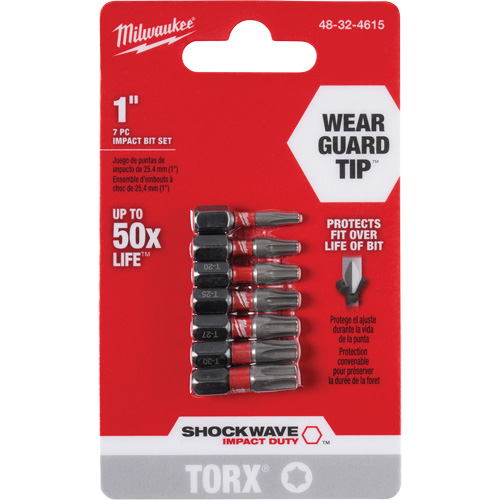Shockwave 1" Impact Duty Torx&reg; Bit Set Ontario Safety Products
