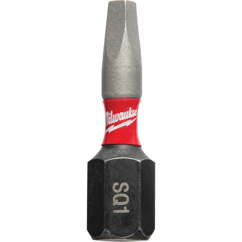 Shockwave Impact Insert Bit, Square, #1, 1/4" Drive Ontario Safety Products