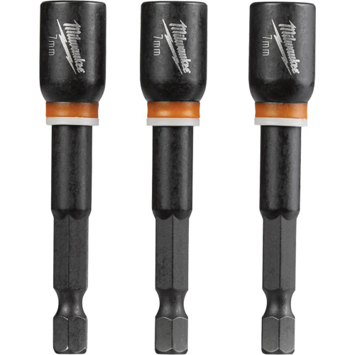 Shockwave Impact Duty Nut Driver, 1/4" Tip, 7 mm Drive, 2-9/16" L, Magnetic Ontario Safety Products