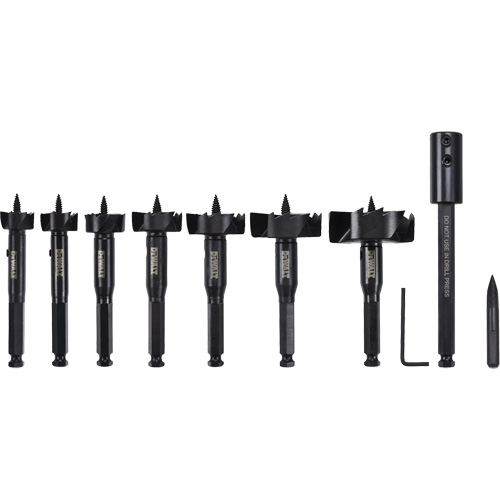 Self-Feed Wood Drill Bit Kit, 8 Pieces, High Carbon Steel Ontario Safety Products