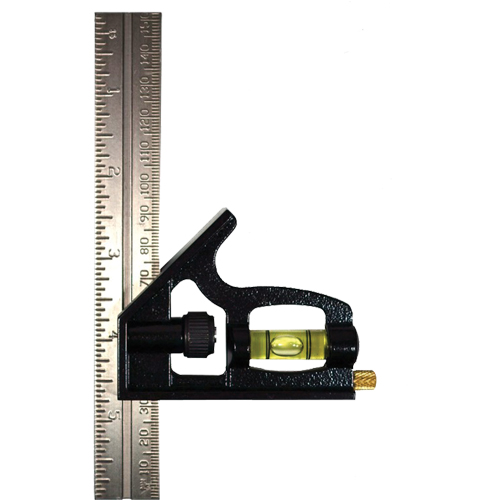 &eacute;querre combin&eacute;e Johnson 406EM, 6'' x 1'' lo, 1/32" Graduations, Acier, Ordinaire Ontario Safety Products