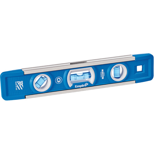 Niveau torpille True Blue, 9" lo, Aluminium, 3 fioles, Magn&eacute;tique Ontario Safety Products