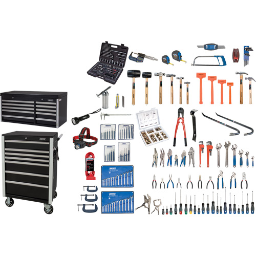 Ensemble d'outils ultime avec coffre en acier et chariot, 358 morcea Ontario Safety Products