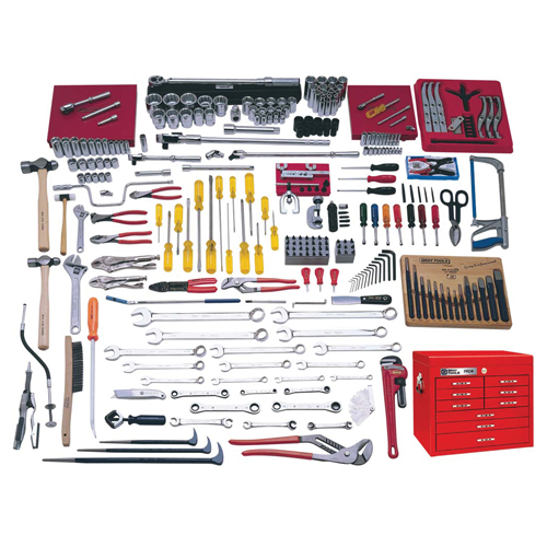 Ensemble maître interm&eacute;diaire complet avec coffre sup&eacute;rieur, 225 morceaux Ontario Safety Products