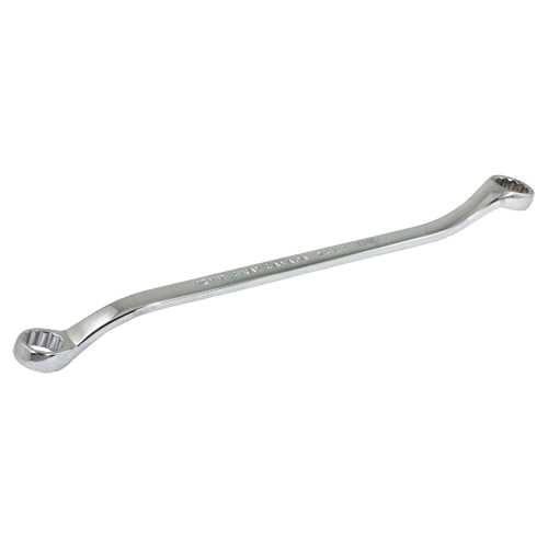 Box End Wrench, 12 Point, 12 mm x 13 mm, 15° Offset, Chrome Finish Ontario Safety Products