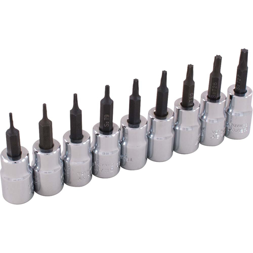 Socket Set, Torx&reg;, 3/8" Drive, 9 Pcs Ontario Safety Products