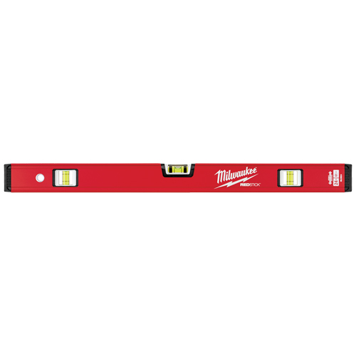 Redstick Compact Level, Box, 2' L, Steel, 3, Non-Magnetic Ontario Safety Products