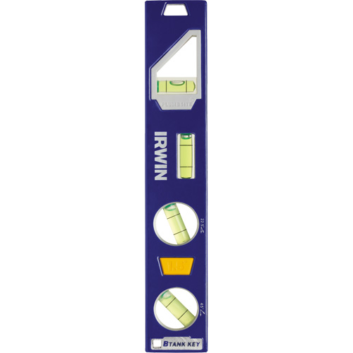 250 Series Heavy-Duty Torpedo Level, 9" L, Aluminum, 4 Vials, Magnetic Ontario Safety Products