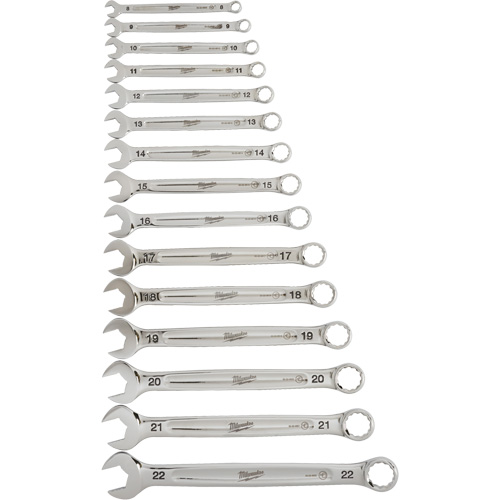 Wrench Set, Combination, 15 Pieces, Metric Ontario Safety Products