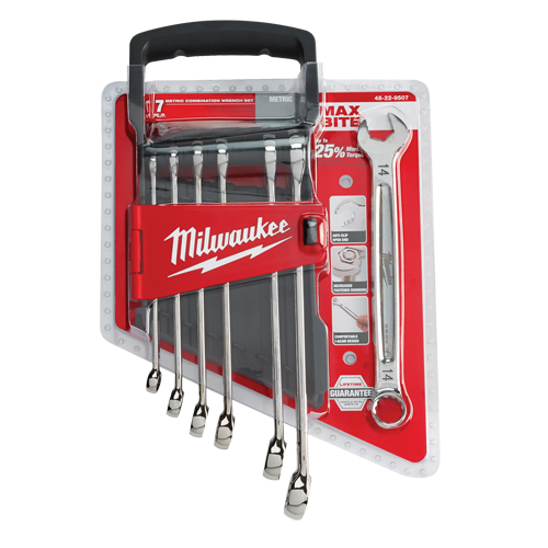 Jeu de cl&eacute;s mixtes, Combinaison, 7 morceaux, M&eacute;trique Ontario Safety Products