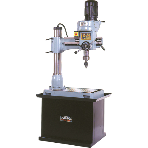 Radial Drilling Machine, 1/2" Chuck, 5 Speed(s), 21-5/8" W X 19-5/8" L, #3 Morse Ontario Safety Products