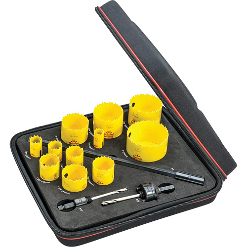 Trousse de scies-cloches industrielles, 14 morcea Ontario Safety Products