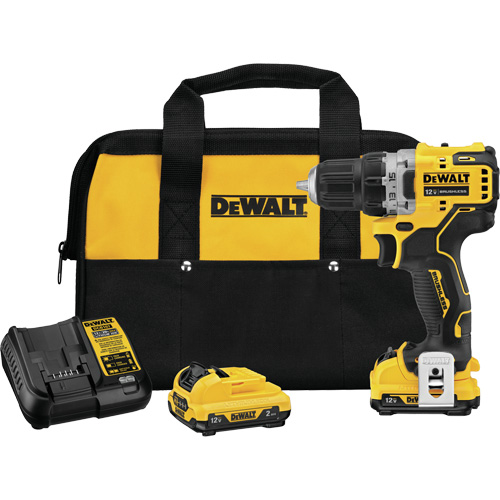 Xtreme Brushless Drill Driver Kit, Lithium-Ion, 12 V, 3/8" Chuck, 250 UWO Torque Ontario Safety Products