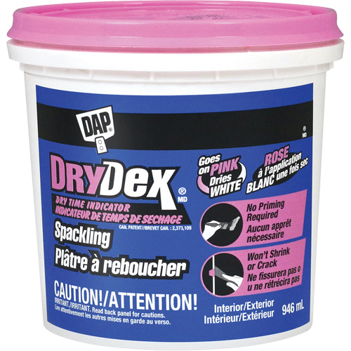 DryDex&reg; Spackling, 946 ml, Plastic Container Ontario Safety Products