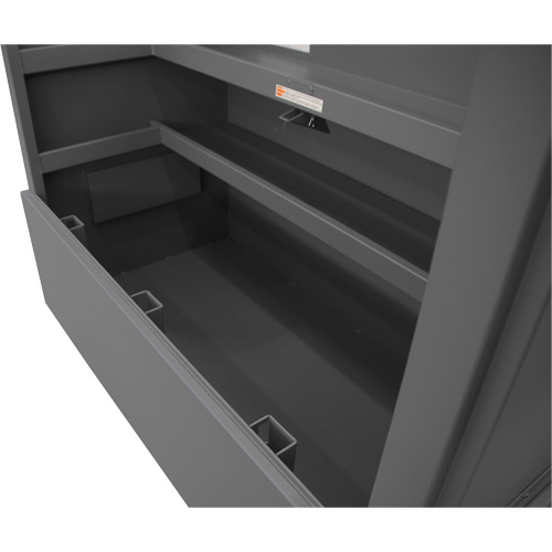 Boîte de rangement pour le chantier, style piano, 60-1/2" la x 34-3/4" p x 49-3/8" h, Gris Ontario Safety Products