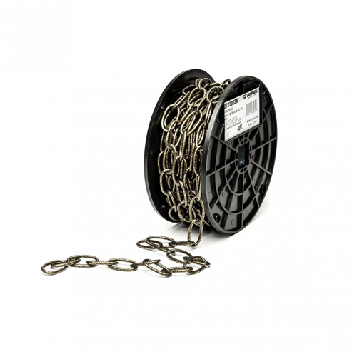 Decorator Chain, Carbon Steel, #10 x 40' (12.2 m) L, 35 lbs. (0.0175 tons) Load Capacity Ontario Safety Products