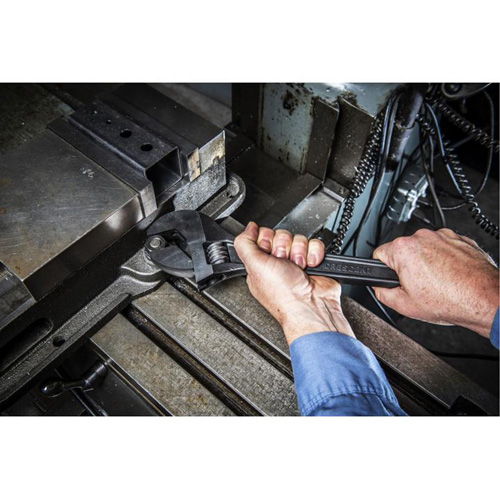 Adjustable Wrench, 15" L, 1-2/3" Max Width, Black Ontario Safety Products