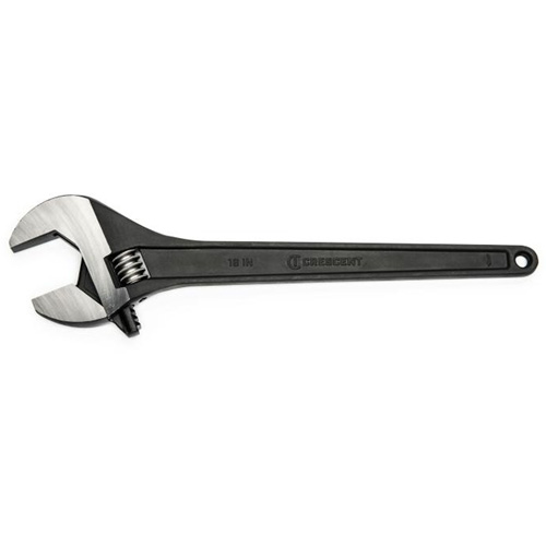 Adjustable Wrench, 18" L, 2" Max Width, Black Ontario Safety Products