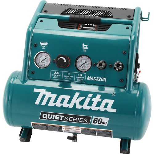 Compresseur d'air s&eacute;rie Quiet, &eacute;lectrique, 3 gal. (3,6 gal. US), 135 PSI, 120/1 V Ontario Safety Products