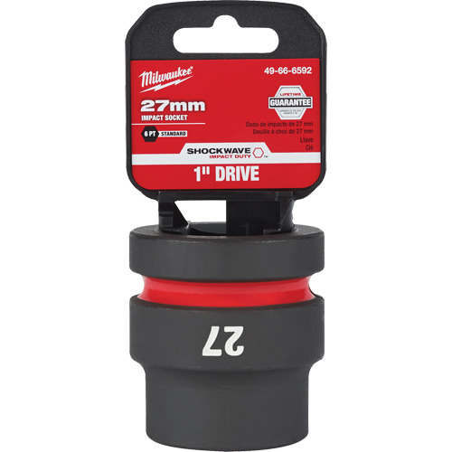 Shockwave Impact Duty Socket, Power, 27 mm, 1" Drive, 6 Points Ontario Safety Products