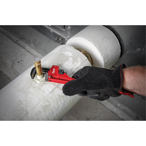 Cl&eacute; &agrave; tuyau, Cap des m&acirc;choires 3/4", Longueur 6", Fini Rev&ecirc;tement en poudre Ontario Safety Products