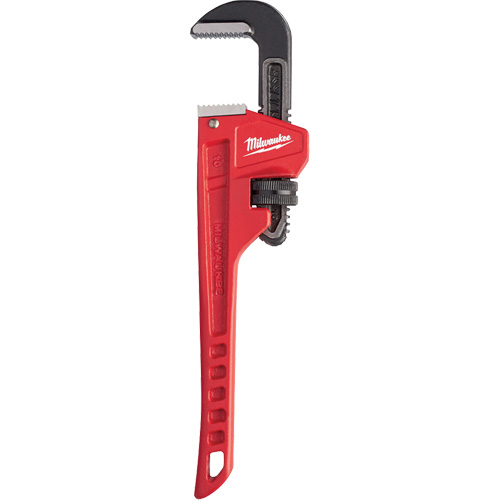 Cl&eacute; &agrave; tuyau, Cap des m&acirc;choires 1-1/2", Longueur 10", Fini Rev&ecirc;tement en poudre, Prise Ergonomique Ontario Safety Products