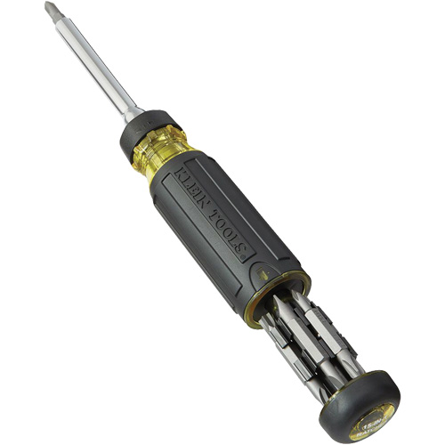 15-in-1 Multi-Bit Ratcheting Screwdriver, 8-3/4" L, Cushion Grip Handle Ontario Safety Products
